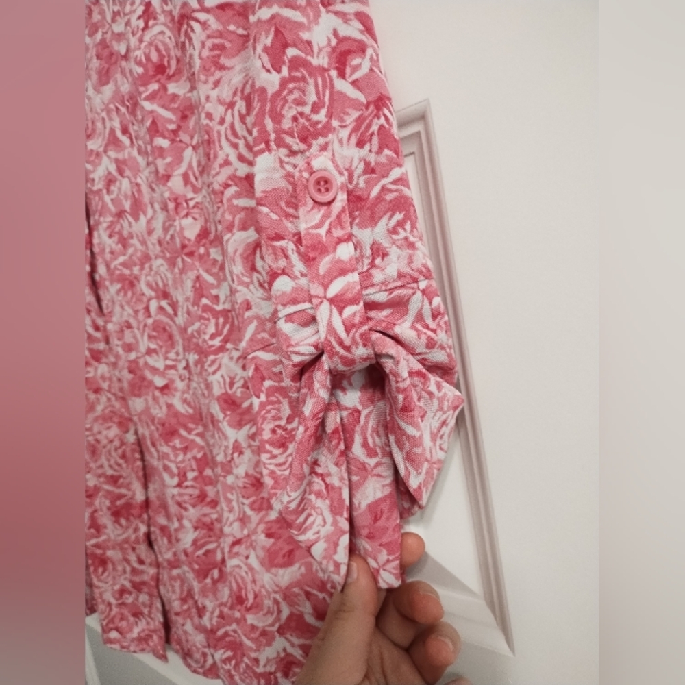 🟢3/$11 Floral Pink Women's Top - Picture 5 of 10
